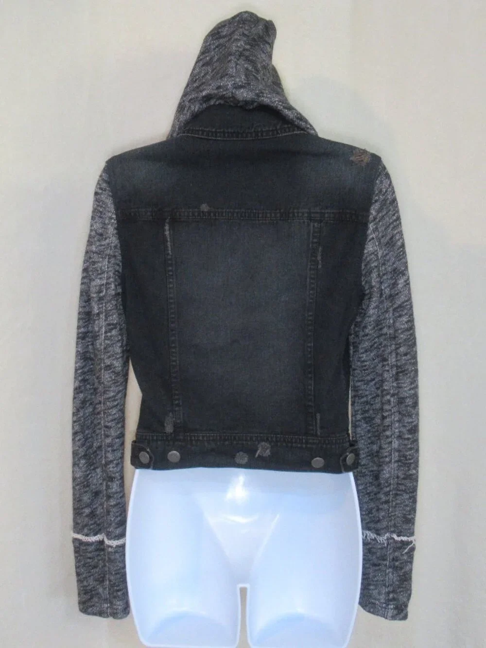 Free People 100% Cotton Hooded Denim Jacket | Size XS - Picture 3 of 12